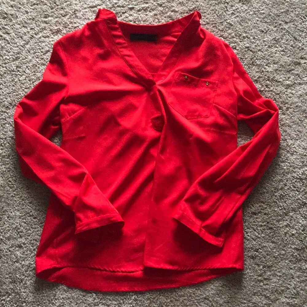 Red blouse